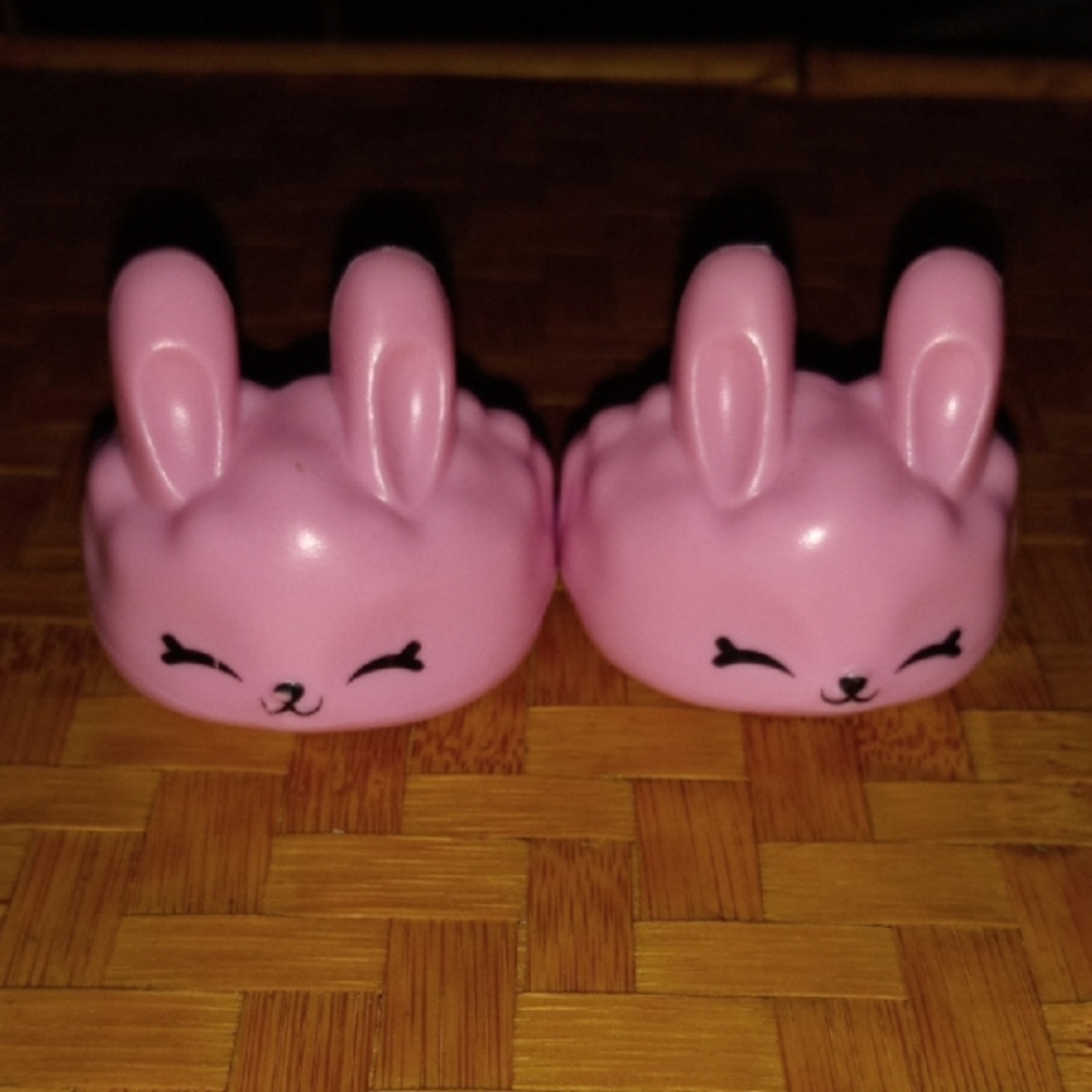 Kindi Kids Doll Replacement Pink Bunny Slippers Shoes for the 10”-11” Doll